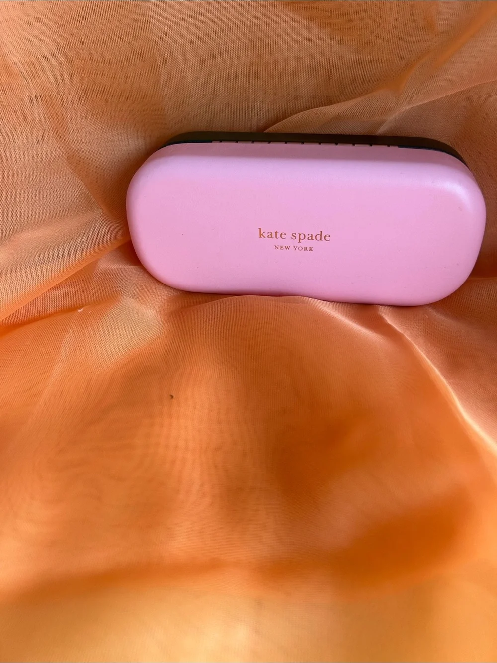 kate spade Pink and Dark Green 'Hello Sunshine' Eyewear Case
